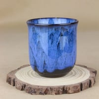 كوب قهوة سراميك ازرق 180 مل