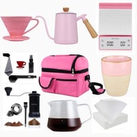 بكج V60 وردي VIP يحتوي 13 قطعة