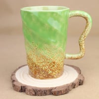 كوب سيراميك قهوة / شاي لون اخضر 300 مل