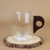 كوب بمقبض خشبي 320 مل