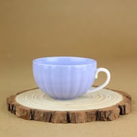 كوب قهوة تركية بنفسجي مع صحن 90 مل