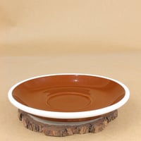 كوب قهوة بني مع صحن 270 مل