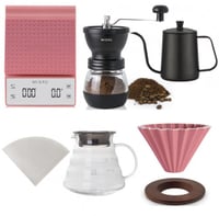 بكج V60 وردي + كوب هدية