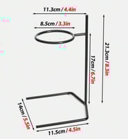 حامل V60 اسود قطعة واحدة