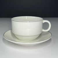 كوب شاي / قهرة مع صحن 190 مل