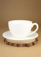 كوب قهوة سراميك ابيض 270 مل