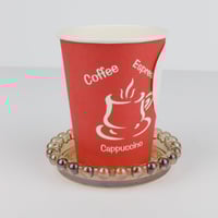 كوستر زجاجي ذهبي