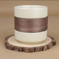 كوب سكري بمسكة خشبية 260 مل