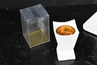 مجموعه(12) مباخر سرميك مع علبة شفاف