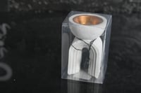 مجموعه (12) مبخرة سيرميك مع كتلة اسود بي علبة شفاف