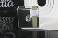 مجموعه(12) شنطة مجوهرات زجاج مع كتابة حسب الطلب