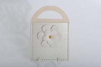 مجموعه (12) جيوب جلد مع ورده بيد لون رصاصي