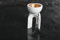 مجموعه (12) مبخرة سيرميك مع كتلة اسود بي علبة شفاف