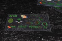 مجموعه(52) استيكر شفاف بعبارات مختلفة لليوم الوطني