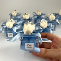 مجموعة (12) شمعة بابليز مع التنسيق ولوجو حسب الطلب