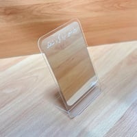 مجموعة (12) مرايا اكريلك شفاف بعبارة حسب الطلب