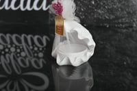 مجموعه(12) تنسيق مبخر شكل صدفة مع كتابة عبارة حسب...