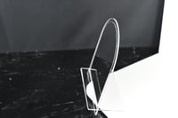 مجموعه(12) مريات اكريلك بيضاوي شفاف مقاس 15*12