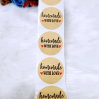 مجموعة(500) استيكر لاصق بعبارة مقاس 2.5سم