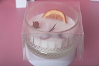 مجموعه (12) شموع زجاج برائحة بي علبة زجاج