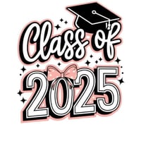 مجموع(24)استيكر لاصق لتخرج 2025 مقاس 4سم