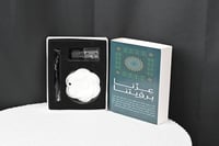 مجموعه(12) فواحات سرميك شكل وردة مع شريطة وطباعه ل...