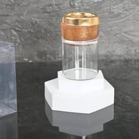 مجموعه(12) مبخرة سيرميك مع زجاج وعلبة شفاف