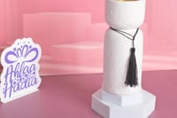 مجموعه(6) مبخرة سيرميك مع كتلة اسود18*7.5سم