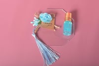 مجموعه (12) قواعد اكريلك بزينة مع عطر ربع تولة بود...