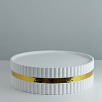 استاند خشب دائري ابيض مقاس