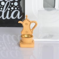 مجموعه (12) مباخر دلة بي علبة شفاف لون سكري