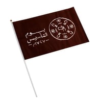 مجموعة (12) علم يوم التأسيس لون بني