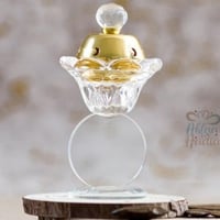 مجموعة (12) مبخره زجاج مع كتابه لوجو حسب الطلب