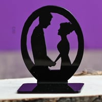 مجموعة (12) قاعدة اكريلك لون اسود