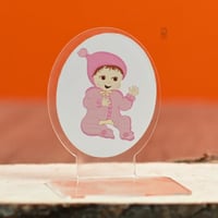 مجموعة (12) قاعدة اكريلك مواليد