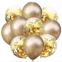 مجموعه بالونات الكروم و الكونفتي | Latex And Confe...