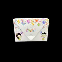 مجموعة (12) حقيبة توزيعات ورقية فاخرة بلون ابيض وع...