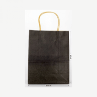 مجموعة ( 12) كيس ورق أسود21*27*11