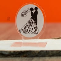 مجموعة (12) قاعدة اكريلك توزيعات زواج