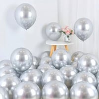 بالونات كروم فضي | Silver Chrome Balloons