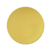 مجموعة (12) قاعدة دائرية ذهبي مقاس 24سم