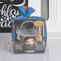 مجموعه (12) كاسات سيرميك مع التنسيق