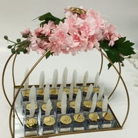 مجموعة (12) علب اكريلك مربع مع مكعبات مسك وشيال و...