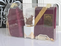 مجموعة اكريلك مصحف مع سجادة مع سبحة ومبخرة وكسرة ب...