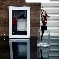 مجموعه (12) فواحة زجاج مع الورد