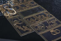 مجموعه(12) ظروف اكريلك بي عبارة ( مبروك المولود)