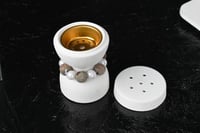 مجموعه(12) مباخر سرميك مع علبة شفاف