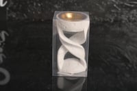 مجموعه (12) مبخرة سيرميك ابيض بي علبة شفاف