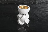 مجموعه (12)مبخرة سيرميك بي كتلة مع علبة شفاف