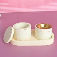 مبخرة سيرمك مع صحن وعلبة للبخورة